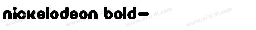 Nickelodeon Bold字体转换